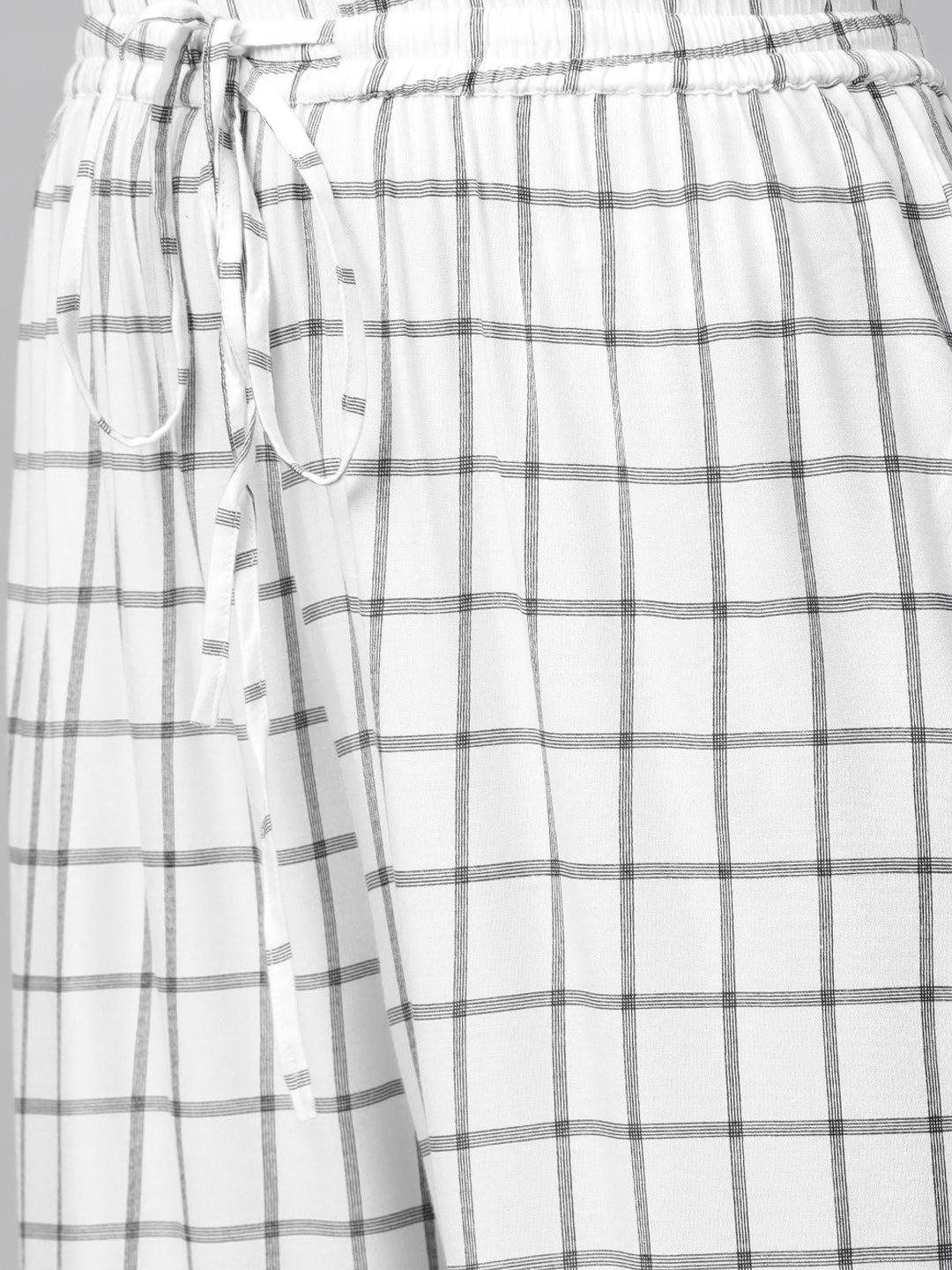 Women Grey Printed Kurta with Palazzos