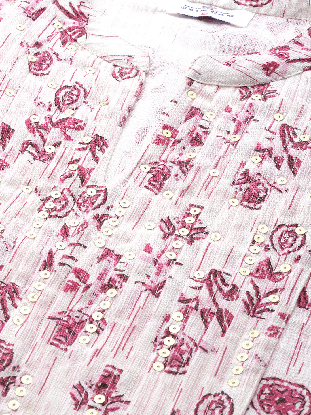 Women Pink Printed Kurta